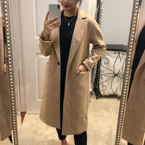 Topshop Camel Coat